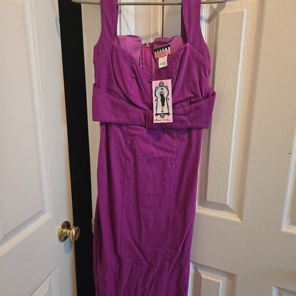 Pinup Couture Jessica dress, purple, size S, BNWT - Picture 1 of 2